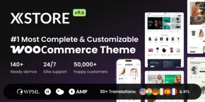 XStore – Multipurpose WooCommerce Theme by 8theme | Latest Version | 120+ Prebuilt Templates