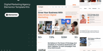 GetDigital – Digital Marketing Agency Elementor Pro Template Kit